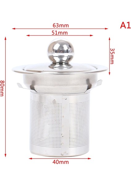 No.1 Tarzı 1 Parça Paslanmaz Çelik Çay Süzgeci Örgü Demlik Sepeti Gevşek Çay Yaprağı Demlik Kupa Çaydanlık Teaware Için Ot Filtresi (Yurt Dışından)