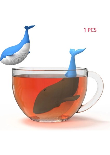 Balina Çay Demlik Stili Silikon Çay Demlik Poop Denizkızı Şekilli Bitkisel Çanta Kahve Filtresi Difüzör Süzgeç Komik Alet Aksesuarları (Yurt Dışından)