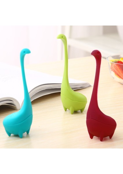 Yeşil Stil 1 Adet Çay Makinesi Silikon Saplı Filtre Filtre Toplu Çay Makinesi Dinozor Gevşek Yapraklı Çay Makinesi Uzun Saplı Silikon Filtre (Yurt Dışından) fiyatları