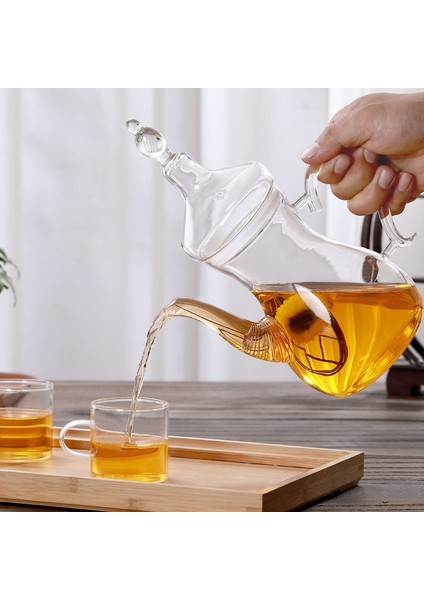 1000 ml Tarzı Büyük Kapasiteli L Yüksek Borosilikat Arapça Cam Çaydanlık Filtreli Isıya Dayanıklı Soğuk Su Isıtıcısı Çiçek Çay Potu Teaware (Yurt Dışından) fiyatları