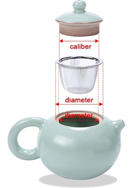 Erik Tarzı Yeniden Kullanılabilir Paslanmaz Çelik Hasır Çay Demlik Süzgeç Demlik Çay Yaprağı Baharat Filtre Drinkware Mutfak Aksesuarları 15 Boyut (Yurt Dışından)