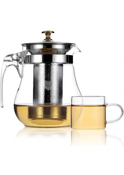 500ML4 Fincan Stili Ekleyin Paslanmaz Çelik Demlik ile Isıya Dayanıklı Cam Çaydanlık Isıtmalı Konteyner Çaydanlık Iyi Temizle Su Isıtıcısı Kare Filtre Sepetleri (Yurt Dışından) fırsatları