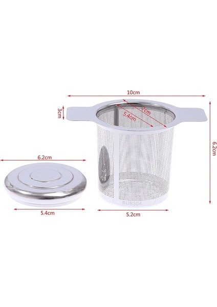 Resim Stili Olarak 1 Adet Çay Demlik Süzgeç Paslanmaz Çelik Binaural Çay Kaçak Kolu Yaprak Baharat Filtre Sepeti Net Kaçak Yeniden Kullanılabilir Mutfak Sıcak (Yurt Dışından)