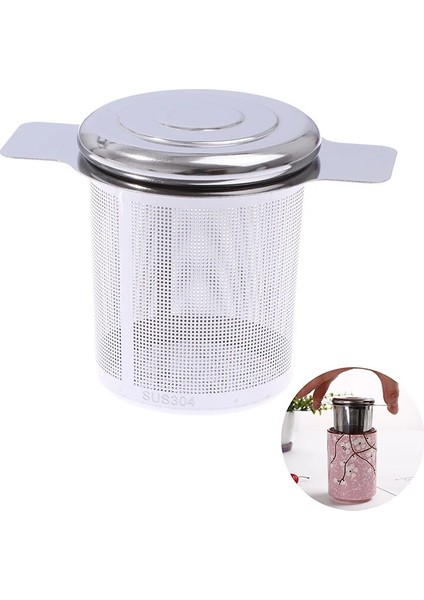 Resim Stili Olarak 1 Adet Çay Demlik Süzgeç Paslanmaz Çelik Binaural Çay Kaçak Kolu Yaprak Baharat Filtre Sepeti Net Kaçak Yeniden Kullanılabilir Mutfak Sıcak (Yurt Dışından) fırsatları