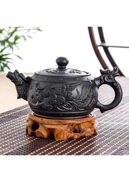 Sarı Stil Yixing Büyük Kapasiteli Mor Kum Pot El Yapımı Büyük Çin Kil Demlik Çay Bardağı Ev Seramik Su Isıtıcısı (Yurt Dışından)