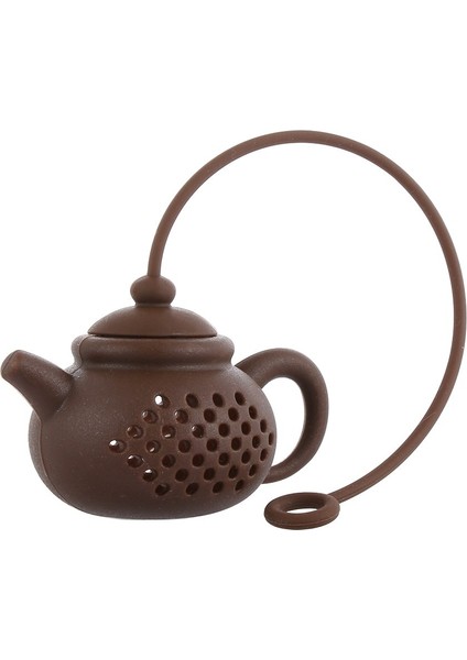 Kahverengi Tarzı 1 Adet Yaratıcı Silikon Çaydanlık Şeklinde Çay Demlik Süzgeç Çay Poşeti Yaprak Filtre Difüzör Çay Takımı Çaydanlık Aksesuar Mutfak Gadget'ı (Yurt Dışından)