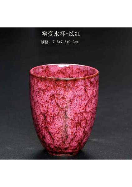 C Tarzı 3 ADET-200ML Fırın Değişimi Çin Seramik Bardak Japon Tarzı Porselen Kung Fu Çay Fincanları Çömlek Ev Kahve Drinkware (Yurt Dışından)