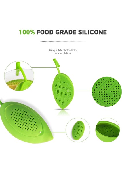 10 Filtre Stili Silikon Çay Filtresi Yaratıcı Yapraklar Şekilli Komik Bitkisel Çay Poşeti Yeniden Kullanılabilir Demlik Kahve Difüzör Süzgeç Demlik (Yurt Dışından) fiyatları