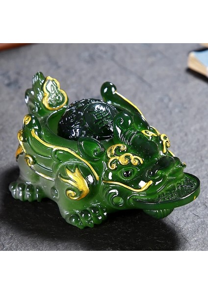 C1 12.5x8.5x5.5cm Stili Retro Altın Kurbağa Heykeli Reçine Renk Değişen Çay Pet Şanslı Çay Heykelcik Süsler Çay Seti Dekorasyon Aksesuarları Hediye Yükseltebilir (Yurt Dışından) indirimleri