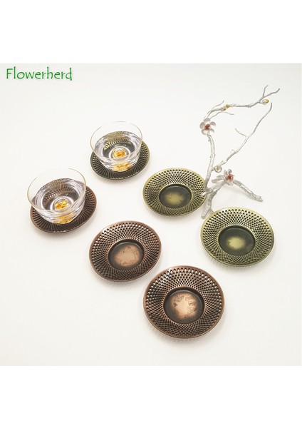 No.13 Tarzı Alaşım Coaster Tabağı Teaware Çay Altlıkları Kurbağa Lotus Yaprağı Bardak Tutucu Kung Fu Çay Töreni Çay Seti Aksesuarları (Yurt Dışından)