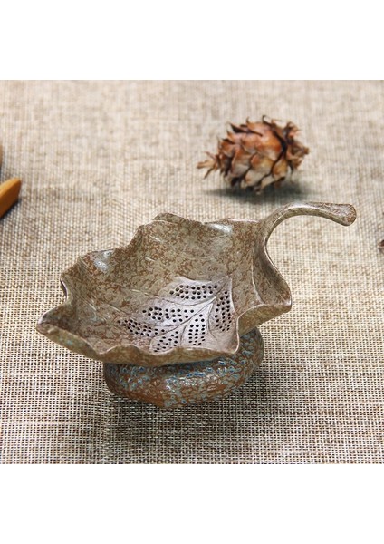 Renk1 Stili Yaratıcı Yaprak Tarzı Seramik Çay Demlik Çay Seti Filtre Kalınlaşmış Ev Çay Töreni Aksesuarları El Yapımı Çay Süzgeçleri ZH577 (Yurt Dışından)