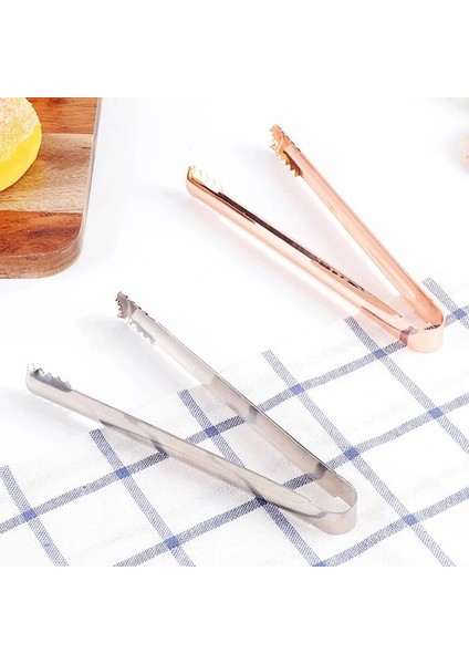Gümüş Tarzı 1 Bilgisayar 304 Paslanmaz Çelik Maşa Barbekü Partisi Bar Barbekü Klip Ekmek Gıda Buz Kelepçesi Buz Maşası Mutfak Aksesuarları Rose Goldsliver (Yurt Dışından) fiyatları