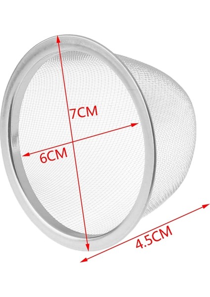 7cm Tarzı Çap Yeniden Kullanılabilir Paslanmaz Çelik Hasır Çay Demlik Süzgeç Demlik Çay Yaprağı Baharat Filtresi Drinkware Mutfak Aksesuarları (Yurt Dışından)