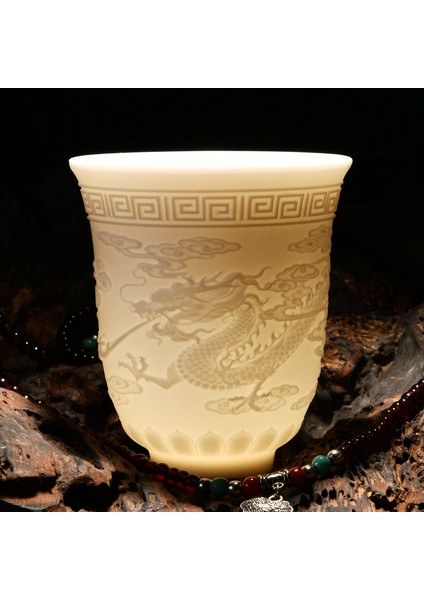 STIL05 Tarzı Beyaz Porselen Kalp Claup Keçi Fatjade Kişisel Fincan Çay Seti Seramik Ev Sahibi Fincan Numune Çay Bardağı Kung Futeacupsinglecupsmall (Yurt Dışından)