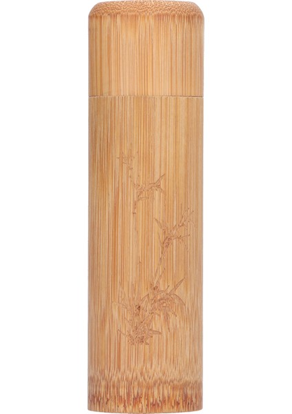 B Tarzı Çay Kutusu Yuvarlak Bambu Çay Teneke Kutu Taşınabilir Çay Saklama Kabı Kutu Tutucu Çay Kahve Çekirdekleri Fındık Ev Ofis Bambu Çay Kavanoz (Yurt Dışından)