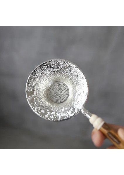 Gümüş Tarzı Luwu Teneke Çay Süzgeçleri, Tutucu El Yapımı Çay Aksesuarları ile (Yurt Dışından) modelleri