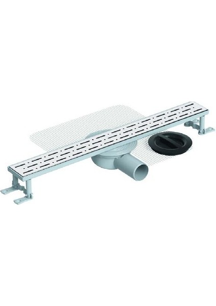 Duş Kanalı Style Lıne File Pas.ız Ø50 40CM Yan