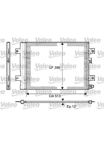 814077 Klima Radyatörü Kondanser Dacia Duster Logan Iı Sandero Iı Lodgy 1.2-1.4-1.5 Dcı 1.5 8200741257