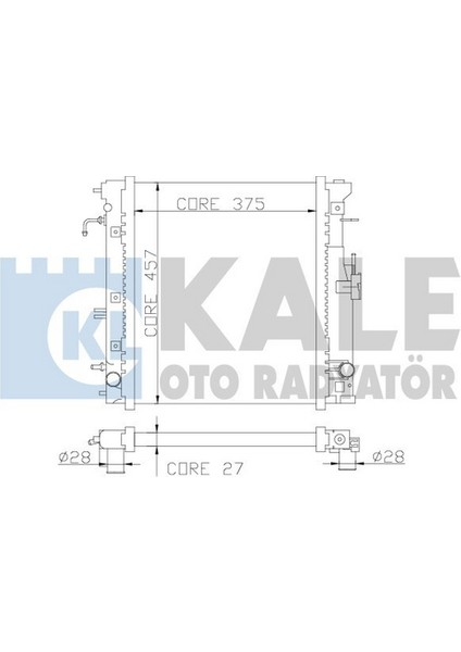 365700 Motor Su Radyatörü Jimny 01-Otomatik 375X457X27 1770080A10