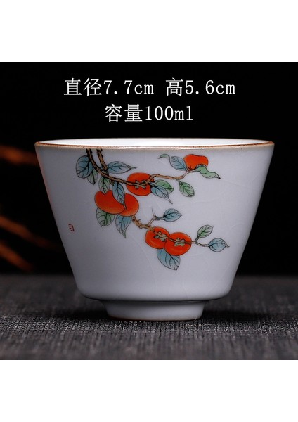 Net Stil Çin Seramik Çay Bardağı Beyaz Porselen Kung Fu Bardak Çömlekçilik Kişisel Tek Drinkware Şarap Kupası Çay Fincanı (Yurt Dışından)