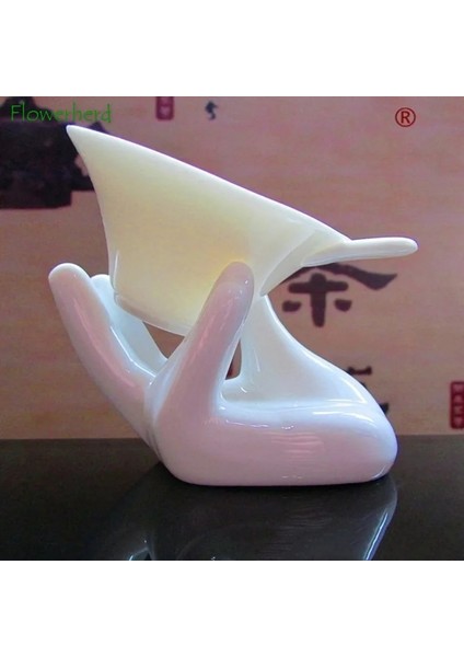 Beyaz Stil Seramik Porselen Çay Seti Teaware Çay Ekranı Tek El Tutacağı Çay Filtresi Tutacağı Çay Süzgeç Seti Çay Demlik (Yurt Dışından) indirimleri