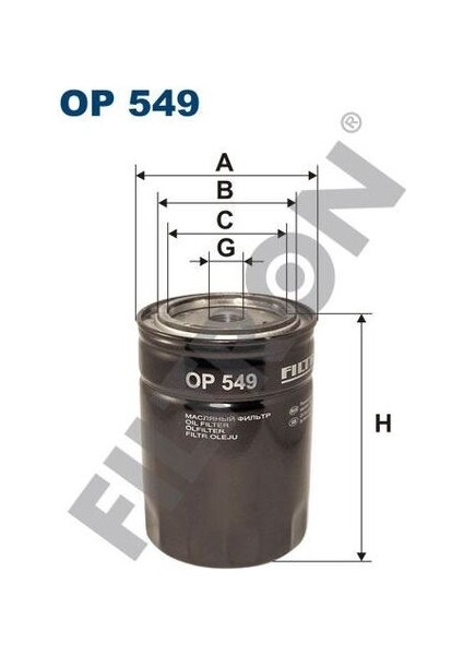 OP549 Yağ Filtresi Ranger Mazda B Serie 2.5d 2.5td 4x4 99-06 Metrocab Taxı 2.4td Toyota Land Cruiser 1 MRMOEM-1085754