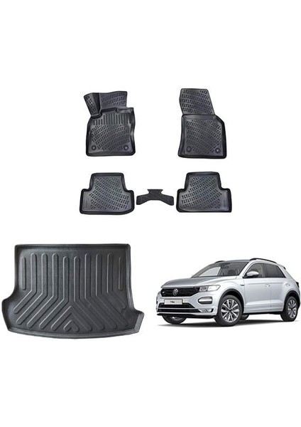 Volkswagen T-Roc 2019 + Rizline 3D Paspas ve Bagaj Havuzu