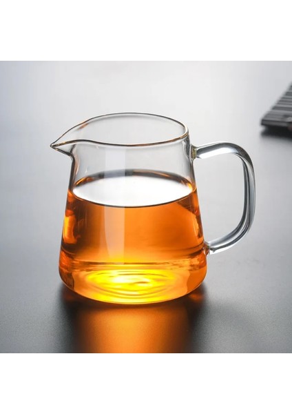 450ML Tarzı Bdt Isıya Dayanıklı Berrak Çay Sürahi Kare Yaratıcı Çin Çay Seti Aksesuarı Chahai Süt Cam Sürahi Cezve Su Sürahisi (Yurt Dışından)