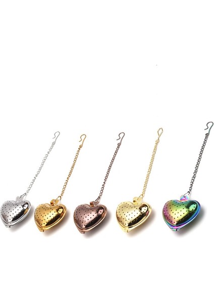 No.2 Tarzı Kalp Şeklinde Baharat Çay Süzgeç Filtre Paslanmaz Çelik Drinkware Mutfak (Yurt Dışından) modelleri