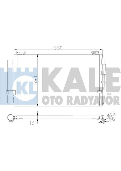 391300 Klima Kondenseri Hyundai Matrix Fc Al Al 587X352X18 97606-17000