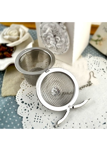 Gümüş Tarzı S Beden 304 Paslanmaz Çelik Izgaralar Örgü Kova Şekli Çay Süzgeci 4.5*4.5cm.3*5.5cm Zincirli Gümüş Çay Topu Filtresi (Yurt Dışından) fiyatları