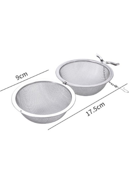 9 cm Çapında Stil Paslanmaz Çelik Çay Demlik Küre Kilitleme Baharat Çay Topu Süzgeç Örgü Demlik Çay Filtresi Süzgeçler Mutfak Aksesuarları (Yurt Dışından)