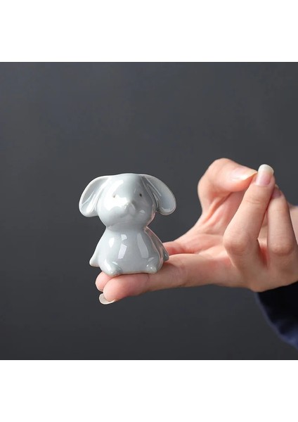 4.8x4.8cm Tarzı 1 Adet Seramik Çay Pet Süsler Hayvan Heykeli Çay Heykelcik Butik Ev Çay Töreni Dekorasyon Aksesuarları Seramik El Sanatları (Yurt Dışından)