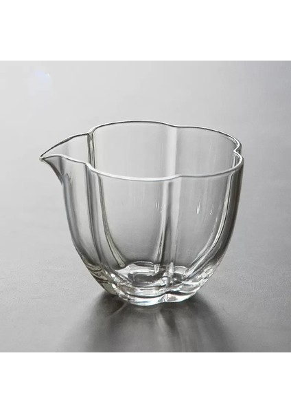 Balkabağı Fincan Tarzı Altıgen Cam Fuar Bardağı Kalınlaştırılmış Isıya Dayanıklı Yüksek Borosilikat Çay Seti Demlik (Yurt Dışından)