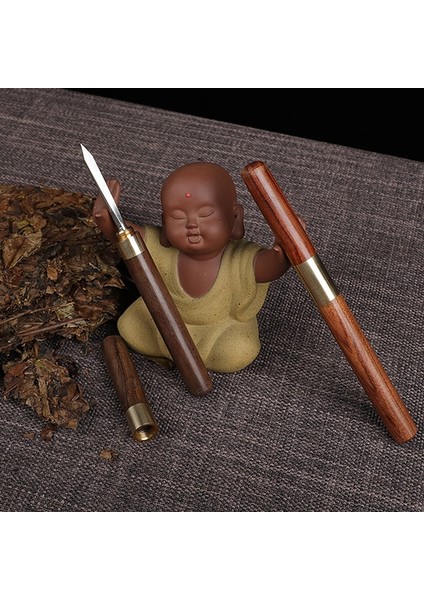 D Stili Sandal Ağacı Çay Bıçağı Iğne Seçimi Ahşap Saplı Puer Çay Aletleri Koni Iğnesi Kırma Meraklı Çay Tuğlası Profesyonel Alet (Yurt Dışından) fiyatları