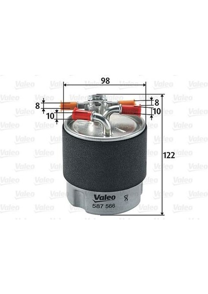 587566 Yakıt Filtresi Mazot Nissan Qashqai-Xtr 16400JY00B