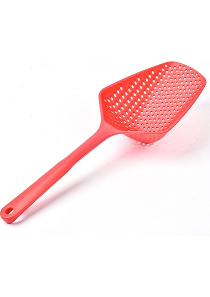 Kırmızı Stil Meijuner Mutfak Kepçe Kevgir Filtre Kaşık Haşlanma Önleyici Skimmer Süzgeç Fry Gıda Mesh Taşınabilir Ev Mutfak Aracı34.5*12.5*6.5cm (Yurt Dışından)