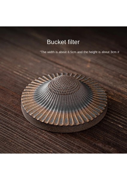 Bambu Şapka Filtre Stili Lakes Seramik Filtre Grubu Yaratıcı Yaşlı Balıkçı Küçük Keşiş Bambu Şapka Çay Hunisi Çay Süzgeci Çay Filtresi Çay Demlik Çay Seti (Yurt Dışından)