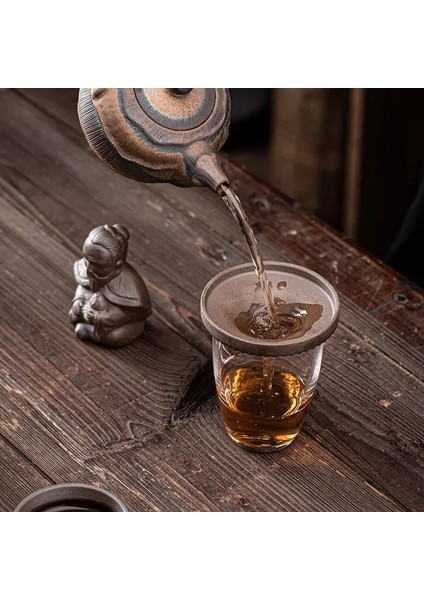 Bambu Şapka Filtre Stili Lakes Seramik Filtre Grubu Yaratıcı Yaşlı Balıkçı Küçük Keşiş Bambu Şapka Çay Hunisi Çay Süzgeci Çay Filtresi Çay Demlik Çay Seti (Yurt Dışından) modelleri