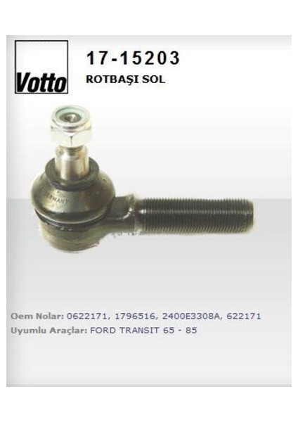 17-15203 Rot Başı Sol Transit 65-85 622171