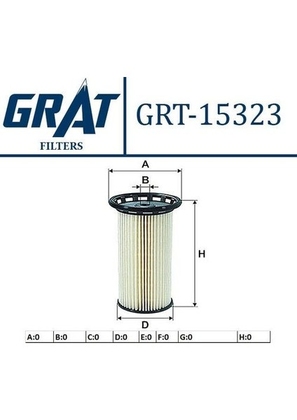 15323 Yakıt Filtresi Volkswagen Golf 13-Passat 15-Polo 18-A3 13-20 Leon 13-Octavia 13 Kısa Tip 5Q0127177
