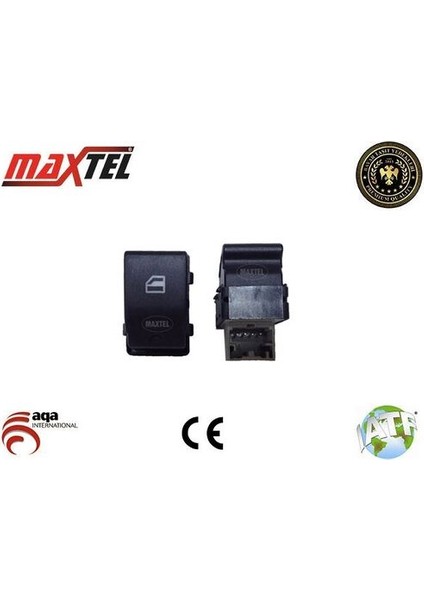 18206008 Cam Açma Kapama Anahtarı Sağ Ön Vento Sağ Arka Tekli Polo Classic 02-9 6Q0959856