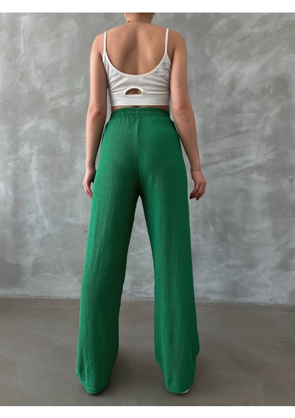 Kadın Beli Lastikli Palazzo Pantolon modelleri