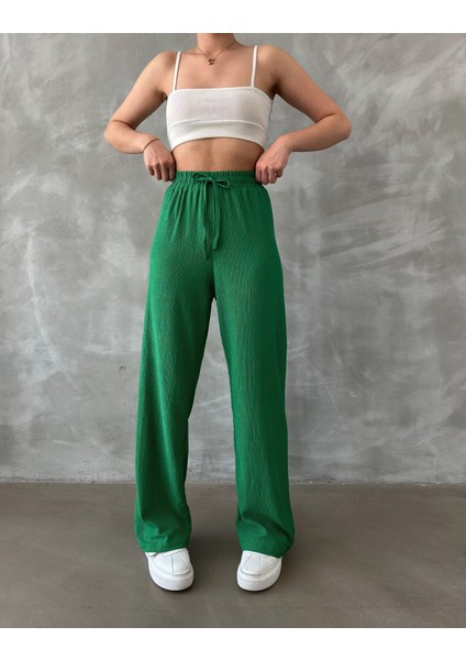 Kadın Beli Lastikli Palazzo Pantolon fırsatları