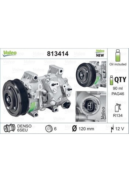 813414 Kompresör Toyota Altıs Auris Avensis 8831002370