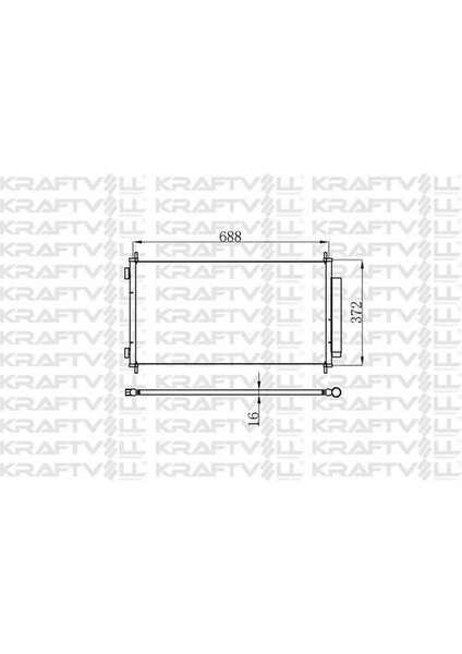 08060015 Klima Radyatörü Honda Crv Iıı 2.0 2.4 2007-(705X364X16) 80110SWAA01