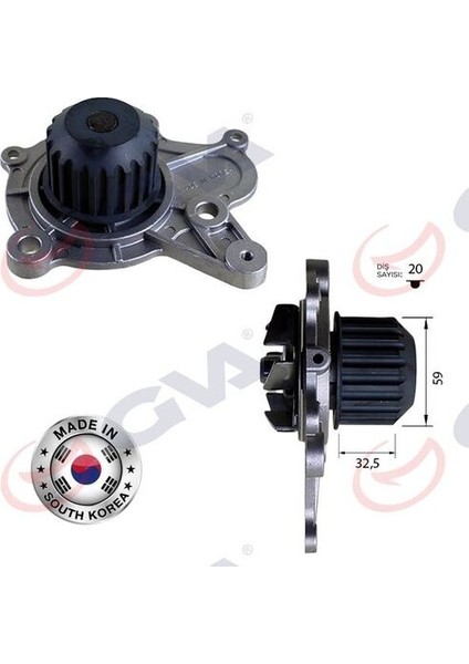 5291212 Devirdaim Accent Iı-Getz 1.5 Crdı 02 Elantra-Sportage 04 2.0crdı 2510027000
