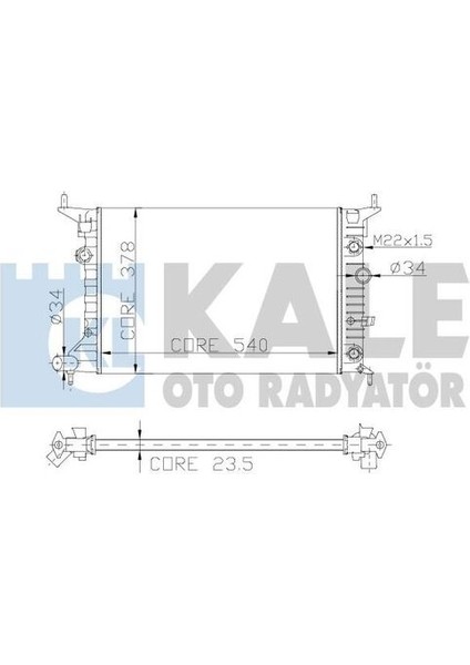 2501062AL Motor Su Radyatör X16XEL X20XEV Klimasız A T Vectra B Brazing 90499823