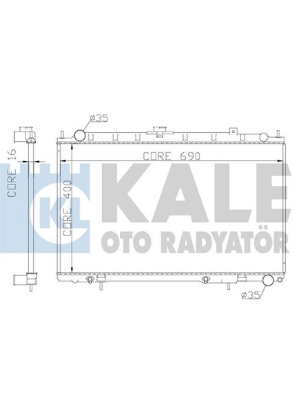 342045 Radyatör Hyundai I30-NISSAN Maxima Al-Pl-Brz 214102Y000