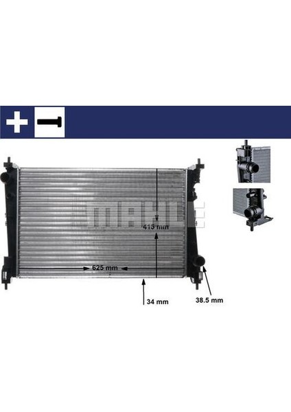 -Knecht-Behr CR1112000S Motor Su Radyatör Punto Bravo 1.3jtd 1.7cdtı Doblo Iıı 1.6d 2.0d Multijet Corsa D A13DTC Z13DTE 51896964